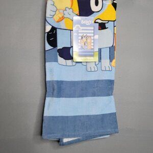 BLUEY Beach Towel Dog Logo Blue Swim Pool  25 x 50 Inches New w Tags